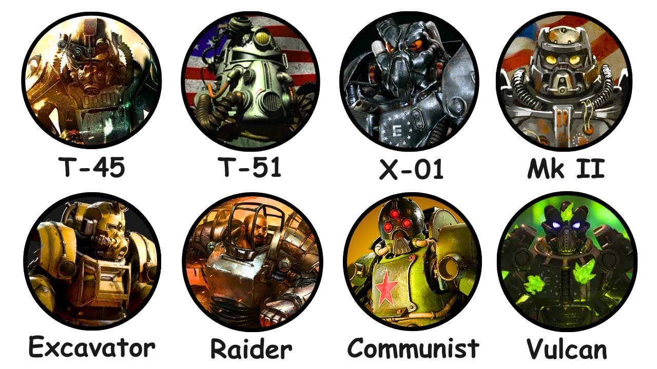 Every Fallout Power Armor Model Explained in 11 Minutes