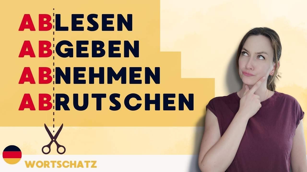 Das Präfix ab-  | ablesen - abnehmen - abgeben | Verben mit Präfixen