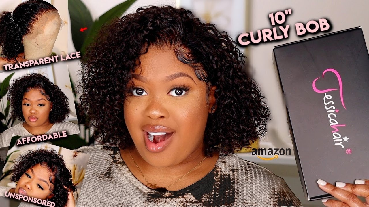 AFFORDABLE AMAZON PRIME 10 INCH CURLY LACE WIG | UNSPONSORED