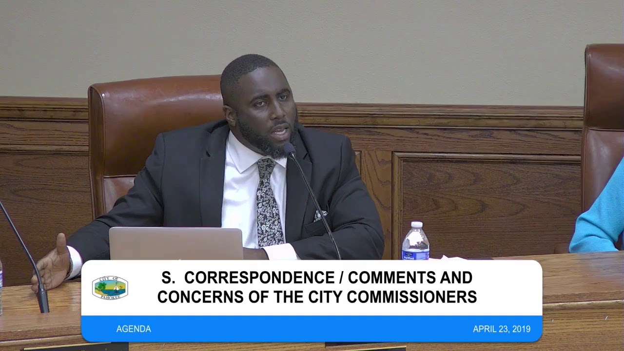 City of Pahokee, FL - Workshop / Commission Meeting 4/23/19