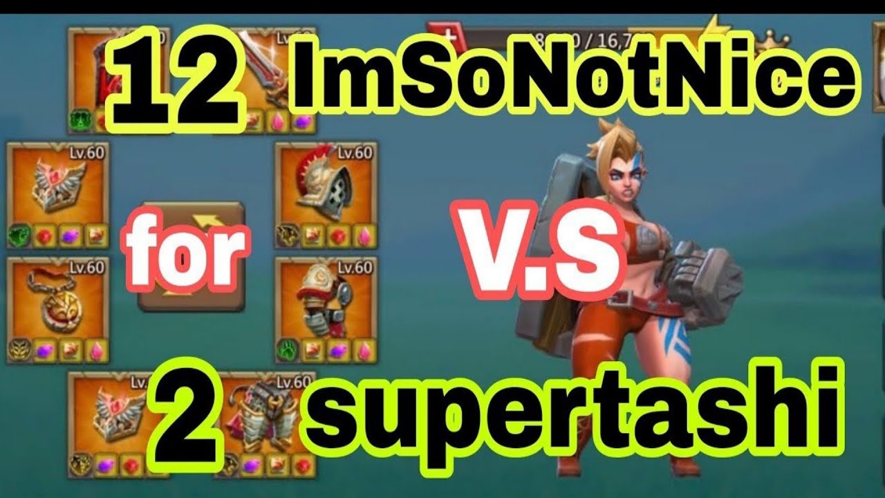 #لوردس_موبايل Lords Mobile Tashi VS ImSoNotNice  تاشي ضد جو