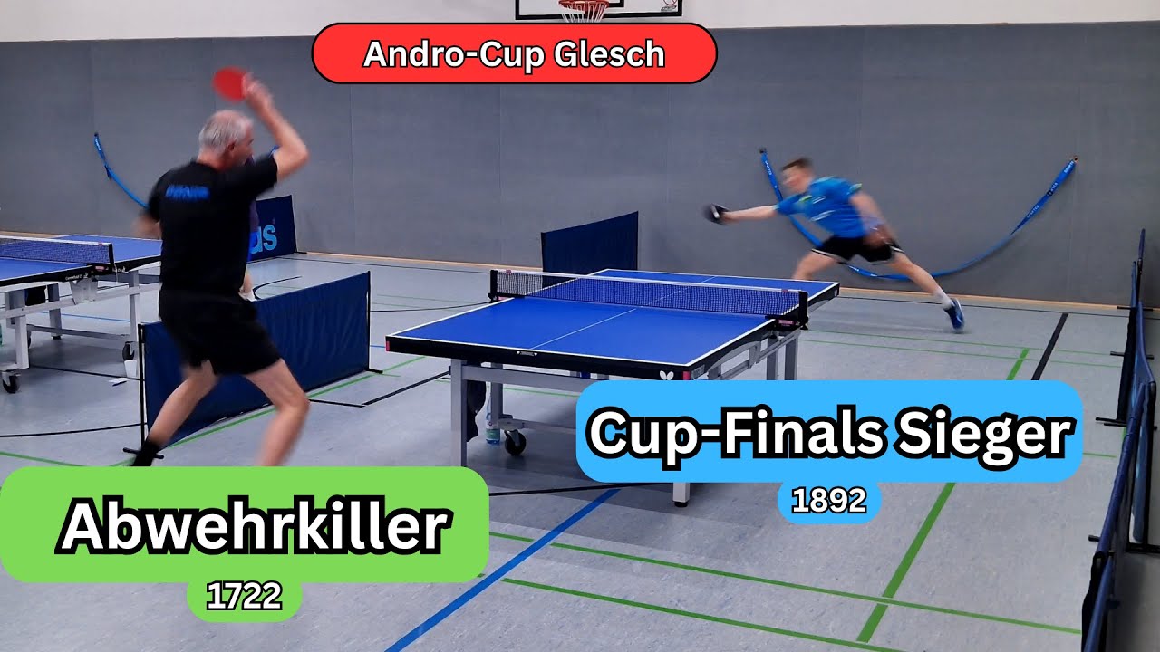 🏓Spektakuläre Abwehr-Schlacht🏓 D. Schwarz vs C. Krome I Andro Cup