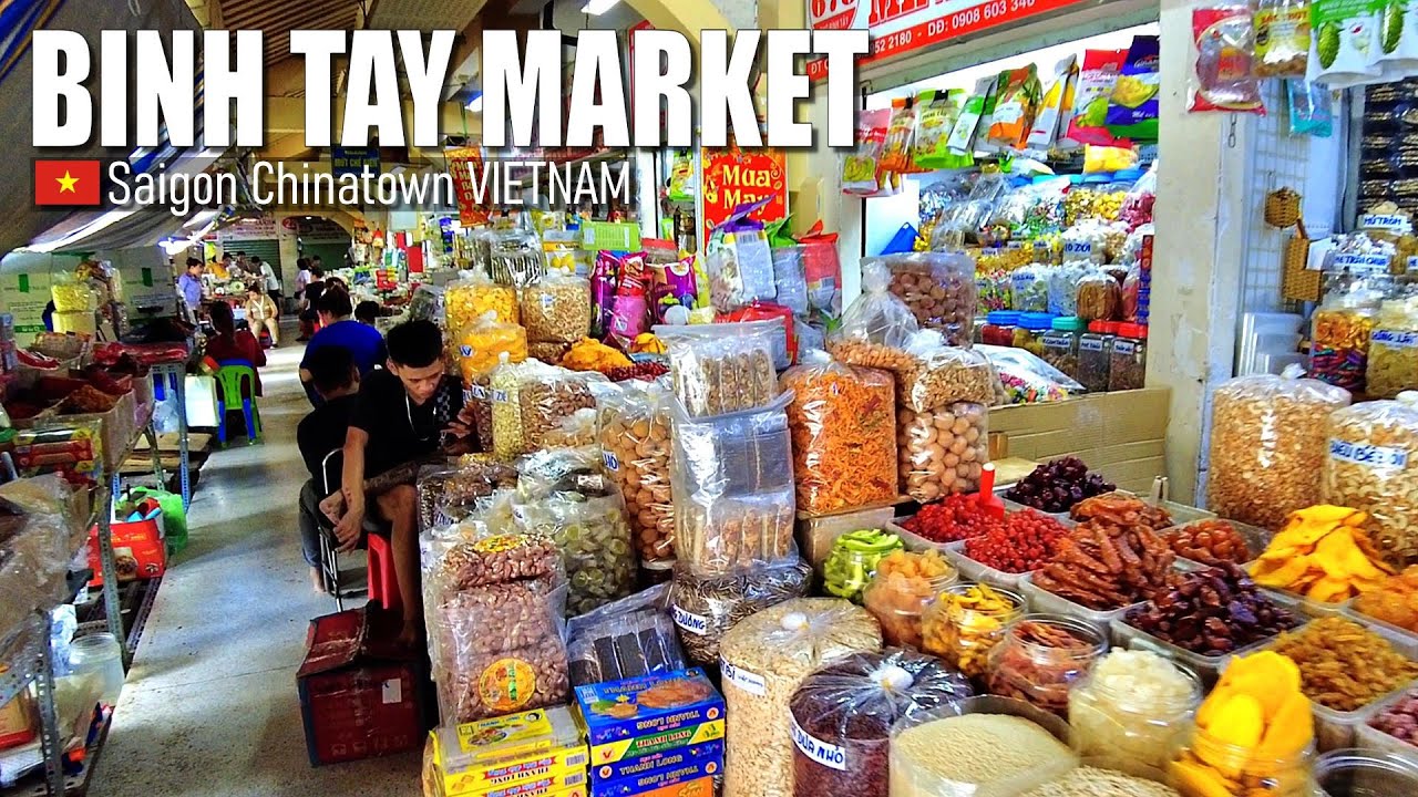 Largest Market in Saigon Chinatown (District 6) - Binh Tay Market - Vietnam 🇻🇳 - Walking Tour [4K]