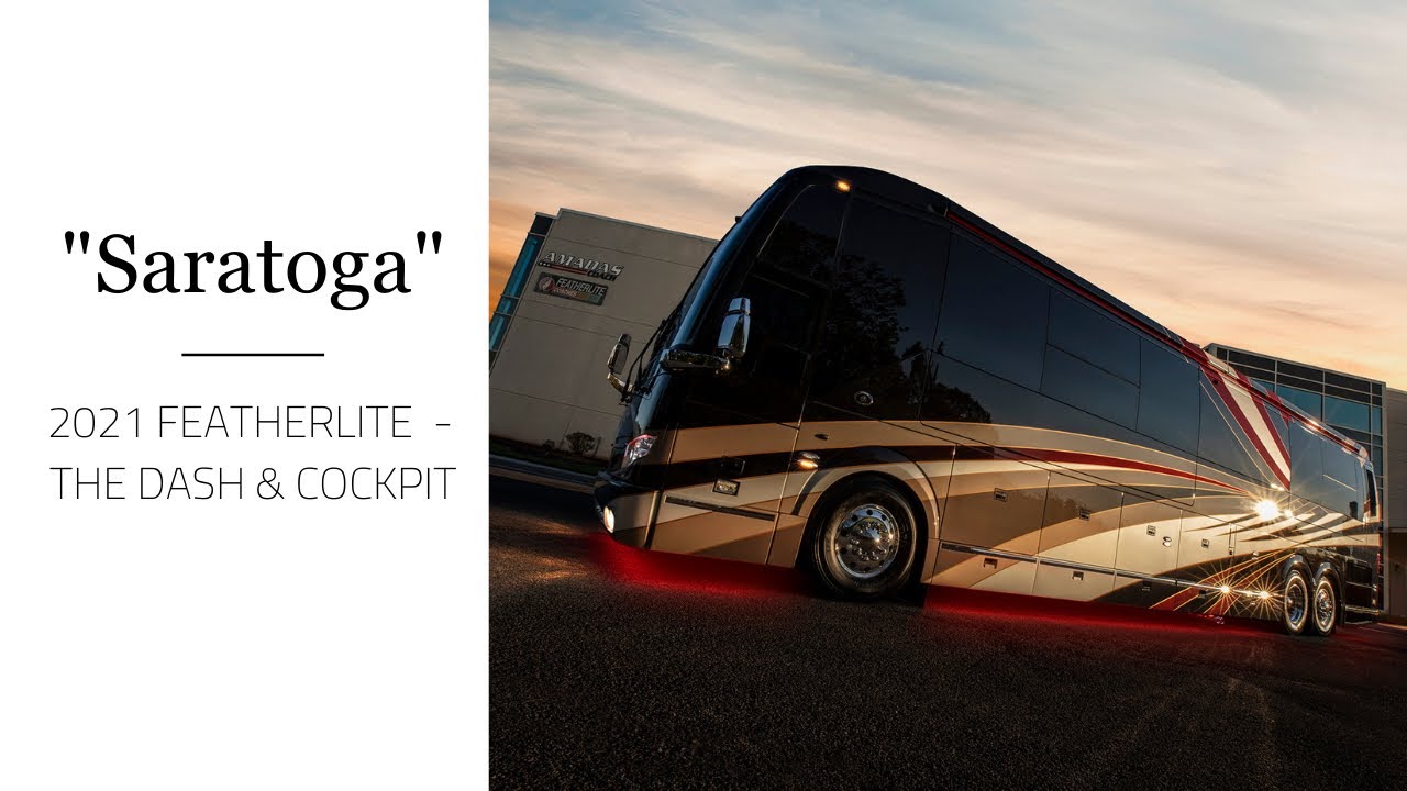 See Saratoga, a 2021 Featherlite Prevost Conversion Motorhome, Walk Around #1 - Dash