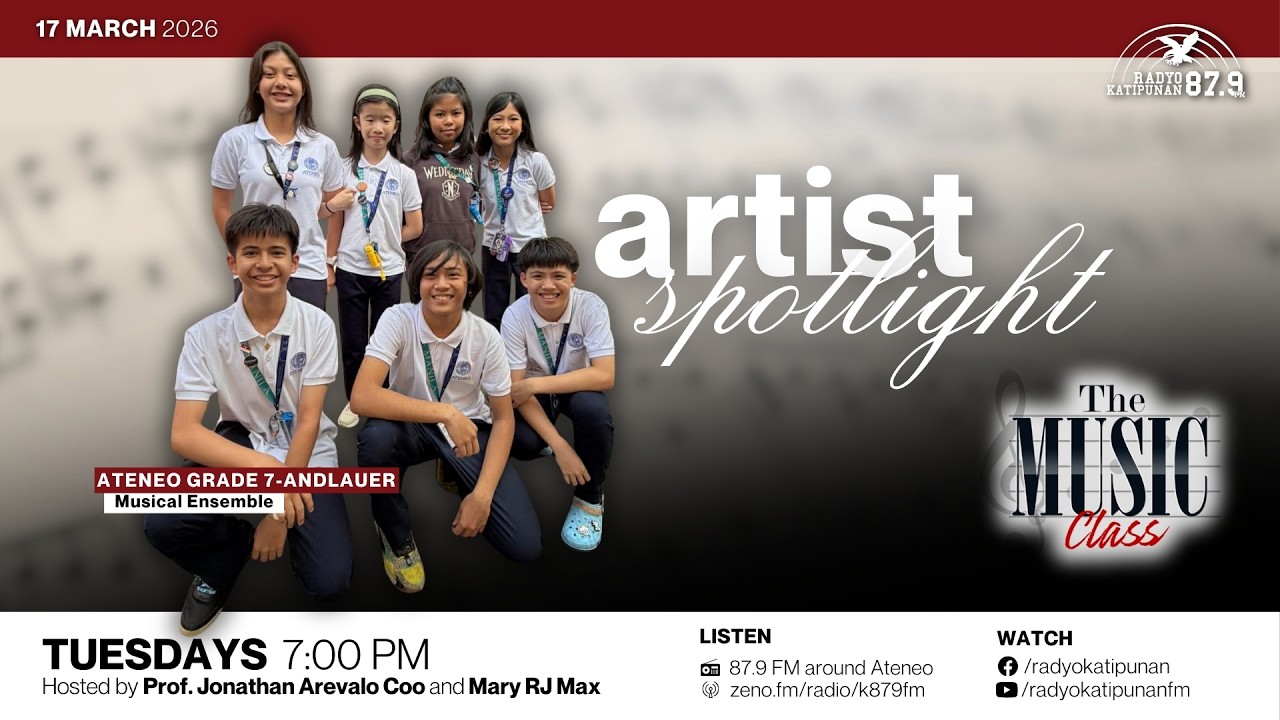 Artist Spotlight : Ateneo Grade 7 Andlauer, Musical Ensemble | The Music Class