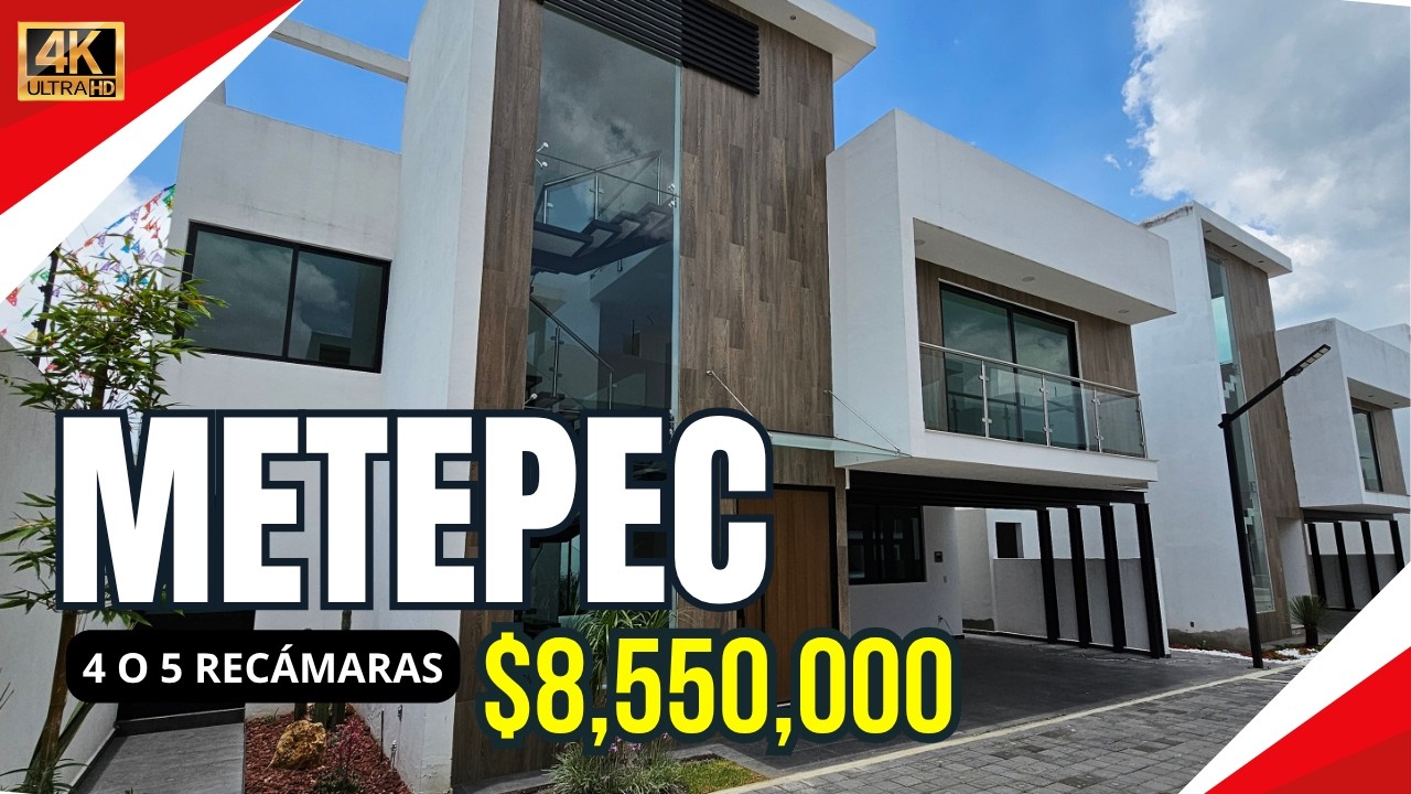 TE GUSTARÍA VIVIR EN ESTAS CASAS EN METEPEC? CON 4 o 5 RECAMARAS!