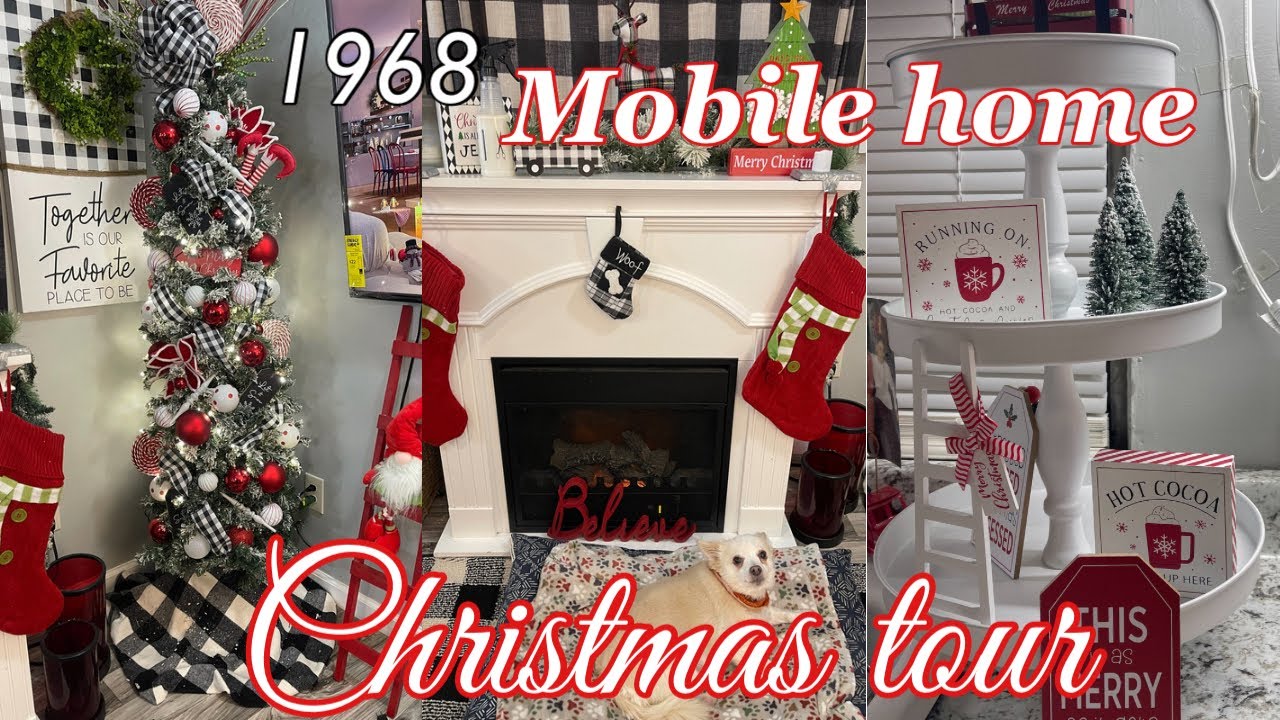 Рождественский тур по моему крошечному мобильному дому 1968 года выпуска 🎄новый 2023🎄