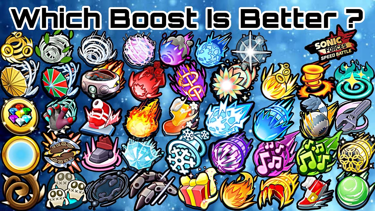 Sonic Forces Speed Battle 💨 All Max Boosts 💨 2024 💨