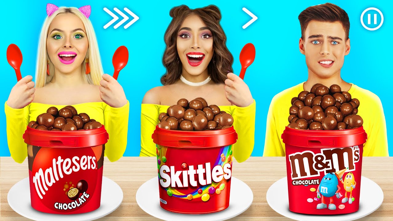 Fast, Medium or Slow Food Challenge | Try to Decorate Desserts in 1 Second by RATATA COOL