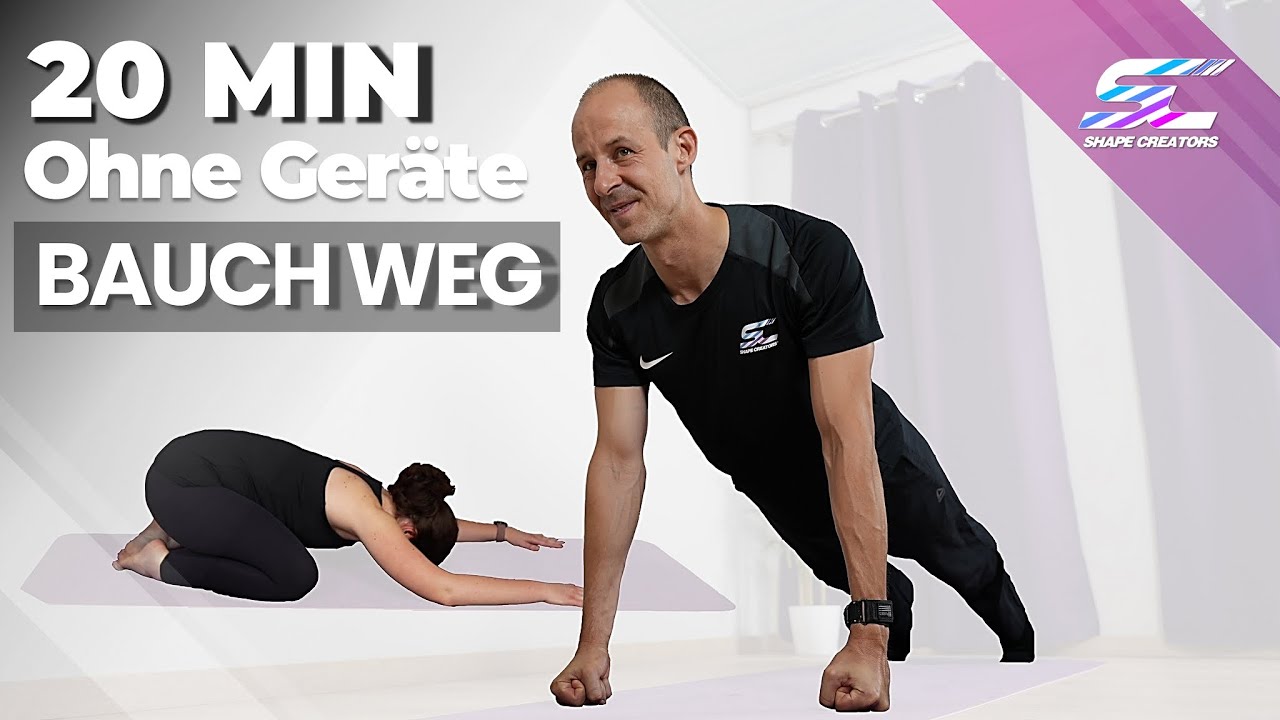 20 Min Ganzkörper Workout für Anfänger – Bauchfett weg nach Feierabend ohne Geräte