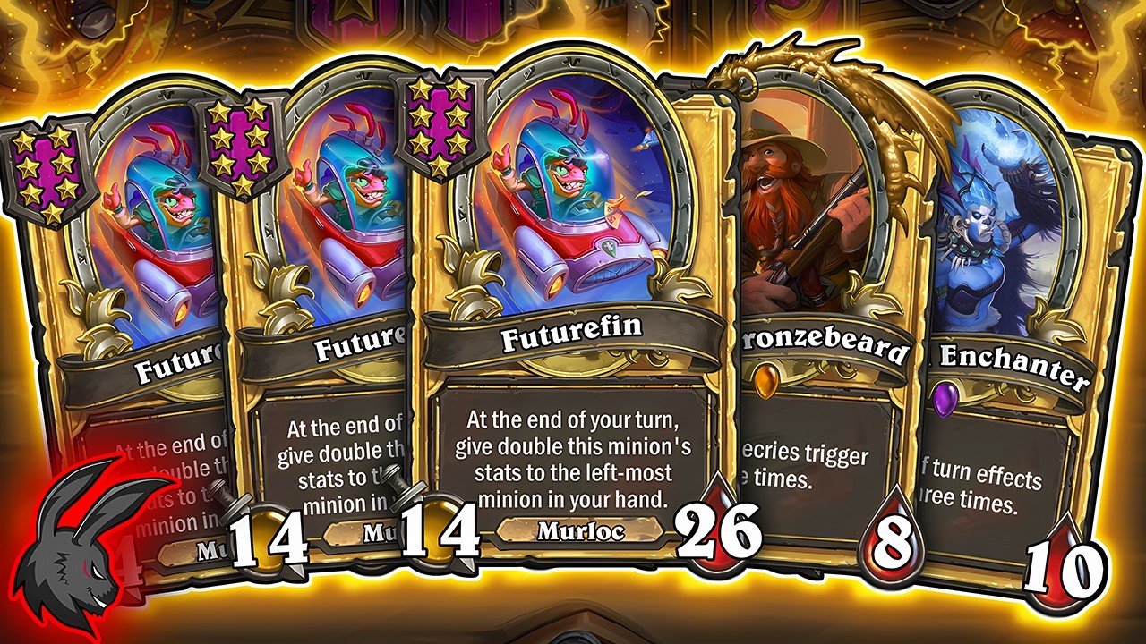 This Board on TURN 8??? Luckiest Game EVER! @BeterBabbit | Hearthstone Battlegrounds Commentary