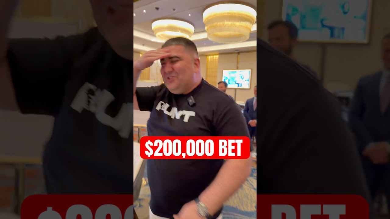 $200,000 Bet On Baccarat Table #shorts #viral #trending