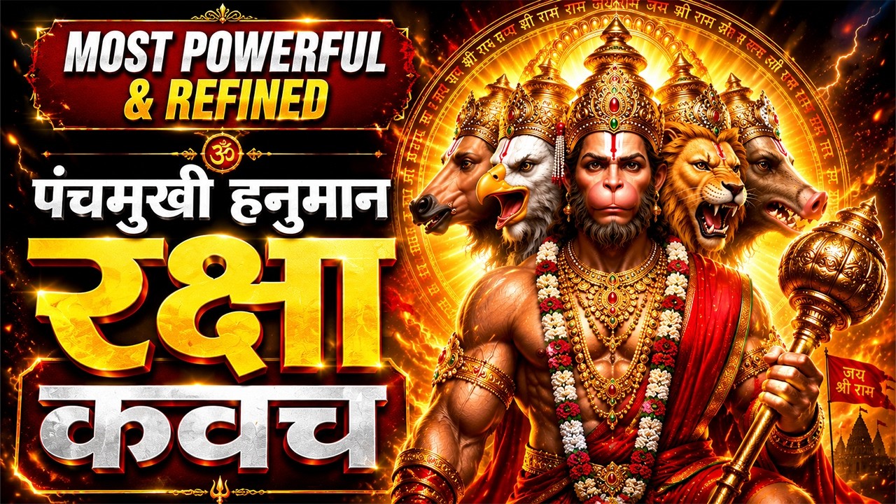 Panchmukhi Hanuman Raksha Kavach | Panchmukhi Hanuman Kavach | Refined & Powerful Hanuman Mantra