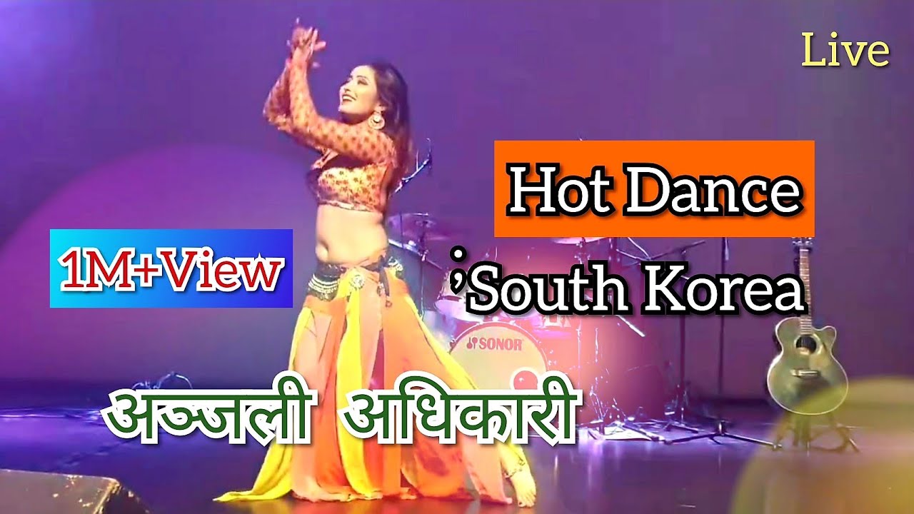 Model Anjali Adhikari dance  show in south korea