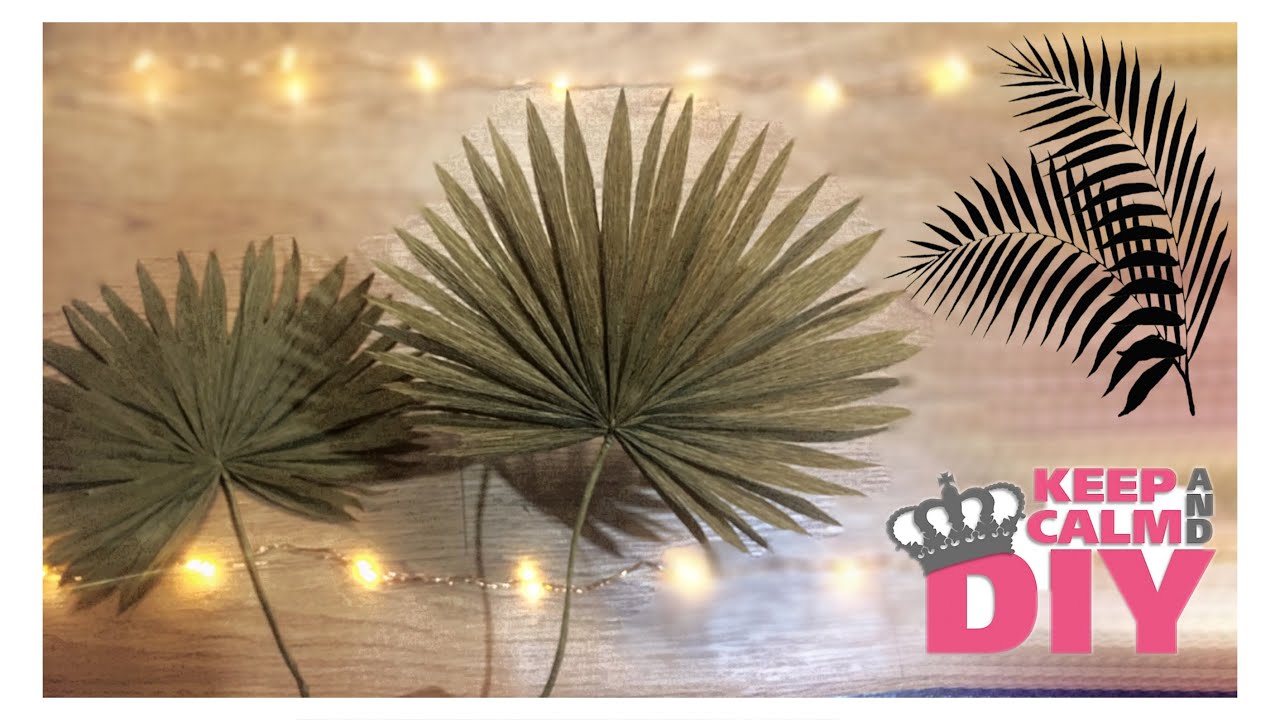 Paper palm Leaf ~ minimalist leaf ~ diy ~ angegelic