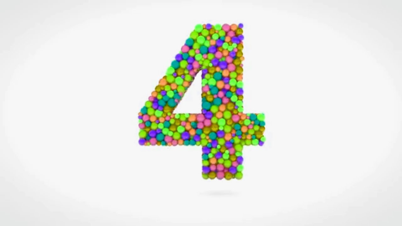 Learn Number 4 With Color Candies//Sponsored By Gamavision Csupo Effects 
