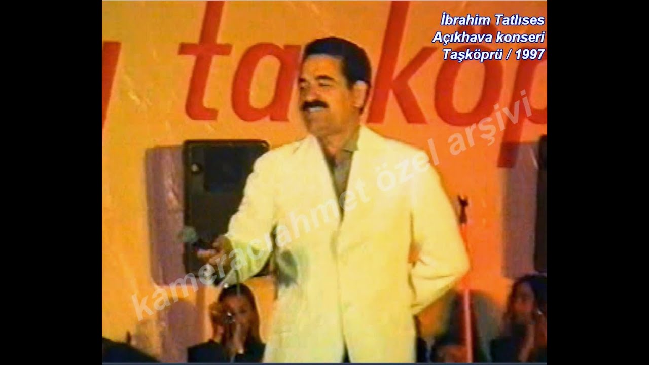 İbrahim Tatlıses - Nerelere Gidem-Yağmur Yağar Islanırsın (Taşköprü Konseri 1997)