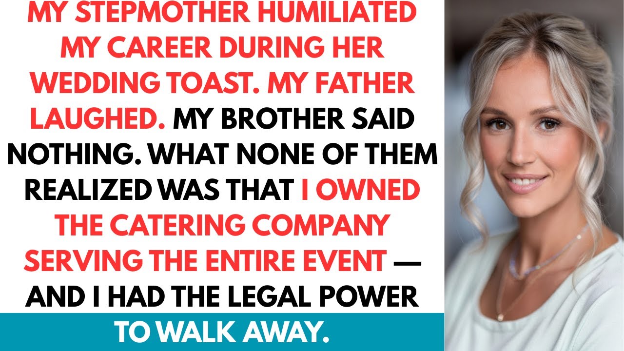 My Stepmother Mocked My Career at a Wedding — She Didn’t Know I Owned the Catering