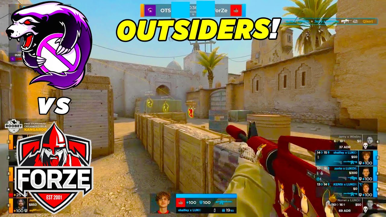 OUTSIDERS НА ТУРНИРЕ!! - Outsiders vs ForZe | RoobetCup 2022 (CS:GO)