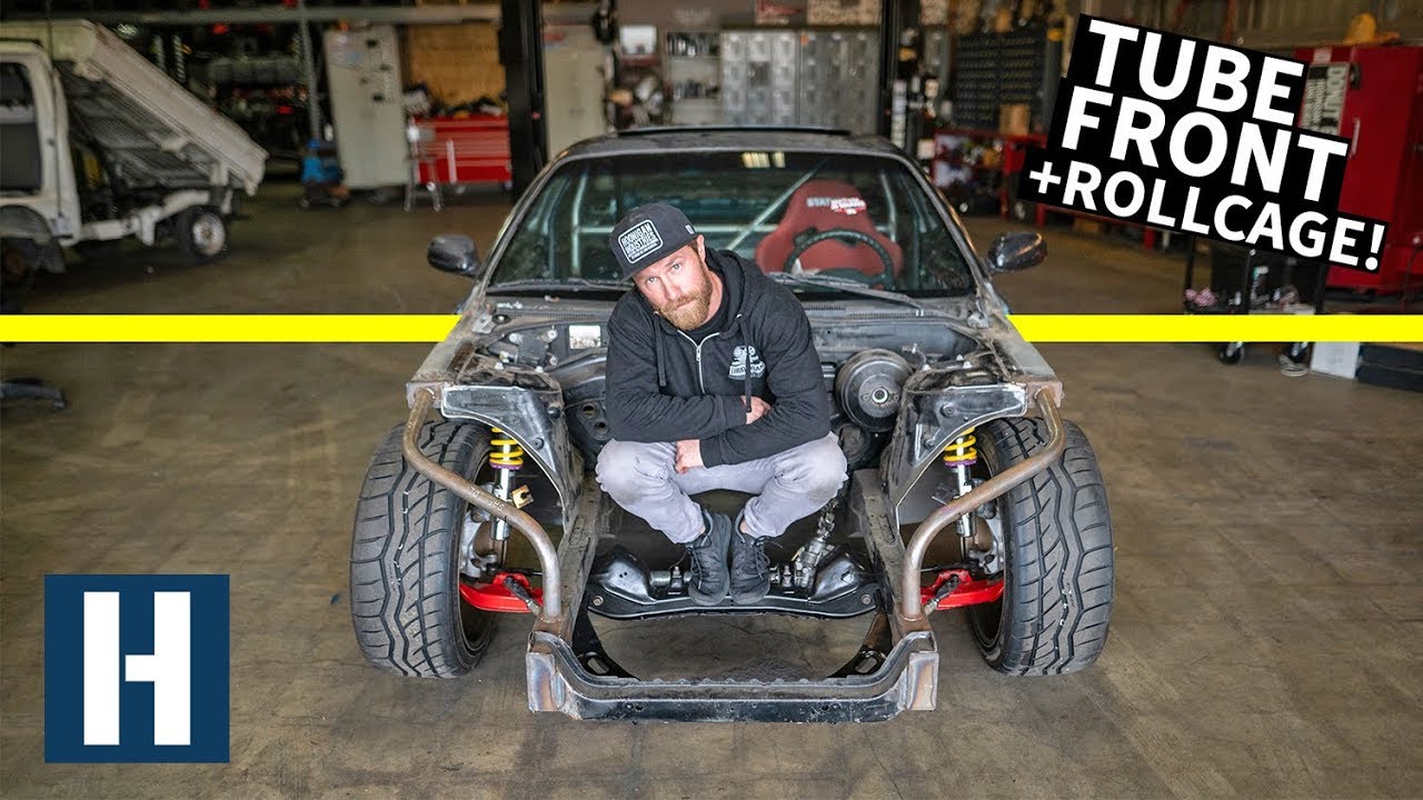 240sx Shred Car Gets a Fully Custom Cage + FRESH Suspension!