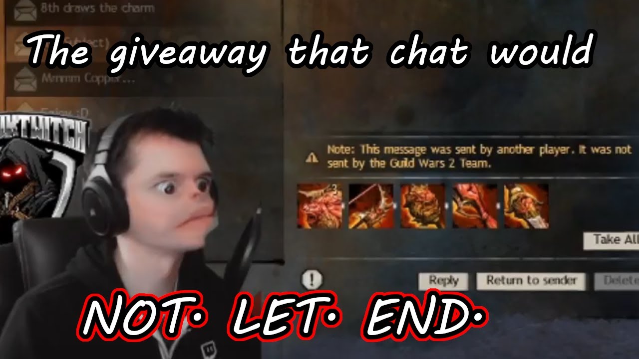 The Giveaway that chat would NOT.LET.END. Best moments!