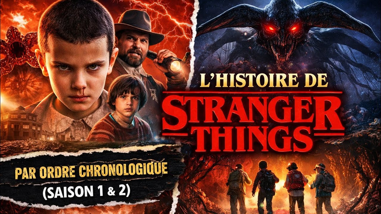 L'histoire de Stranger things par ordre chronologique des évènement (saison 1 & 2) 