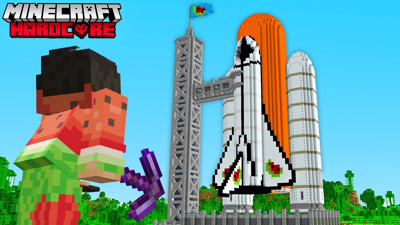 J'ai construit une FUSÉE sur Minecraft Hardcore