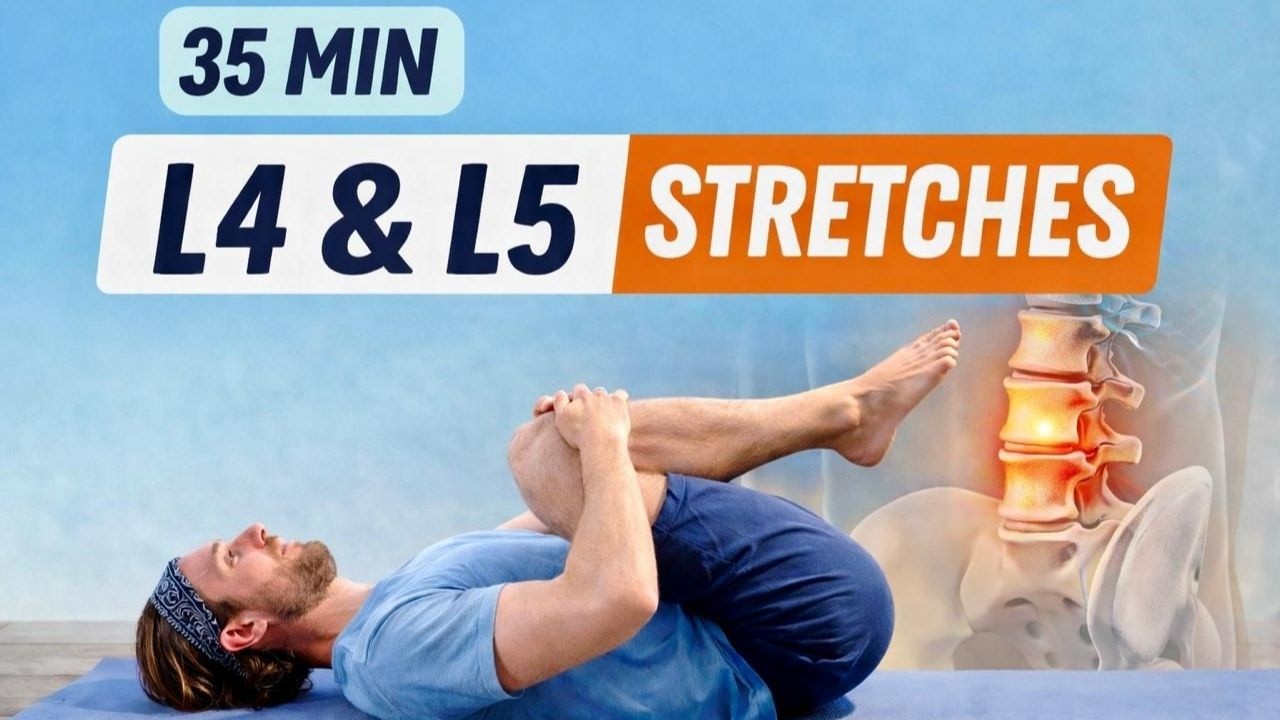 35 Minute L4 & L5 Lower Back Strength Routine | Spine Support & Stretch