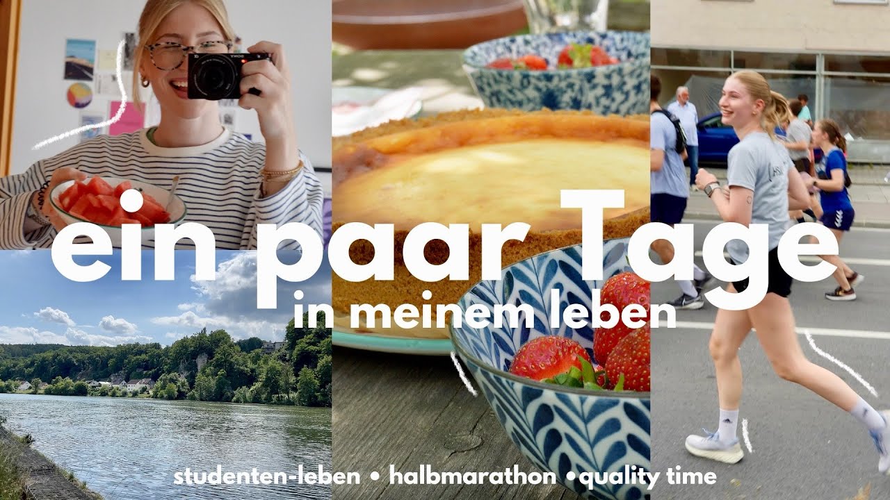 weekly vlog  || ein paar tage in meinem leben // student // halbmarathon