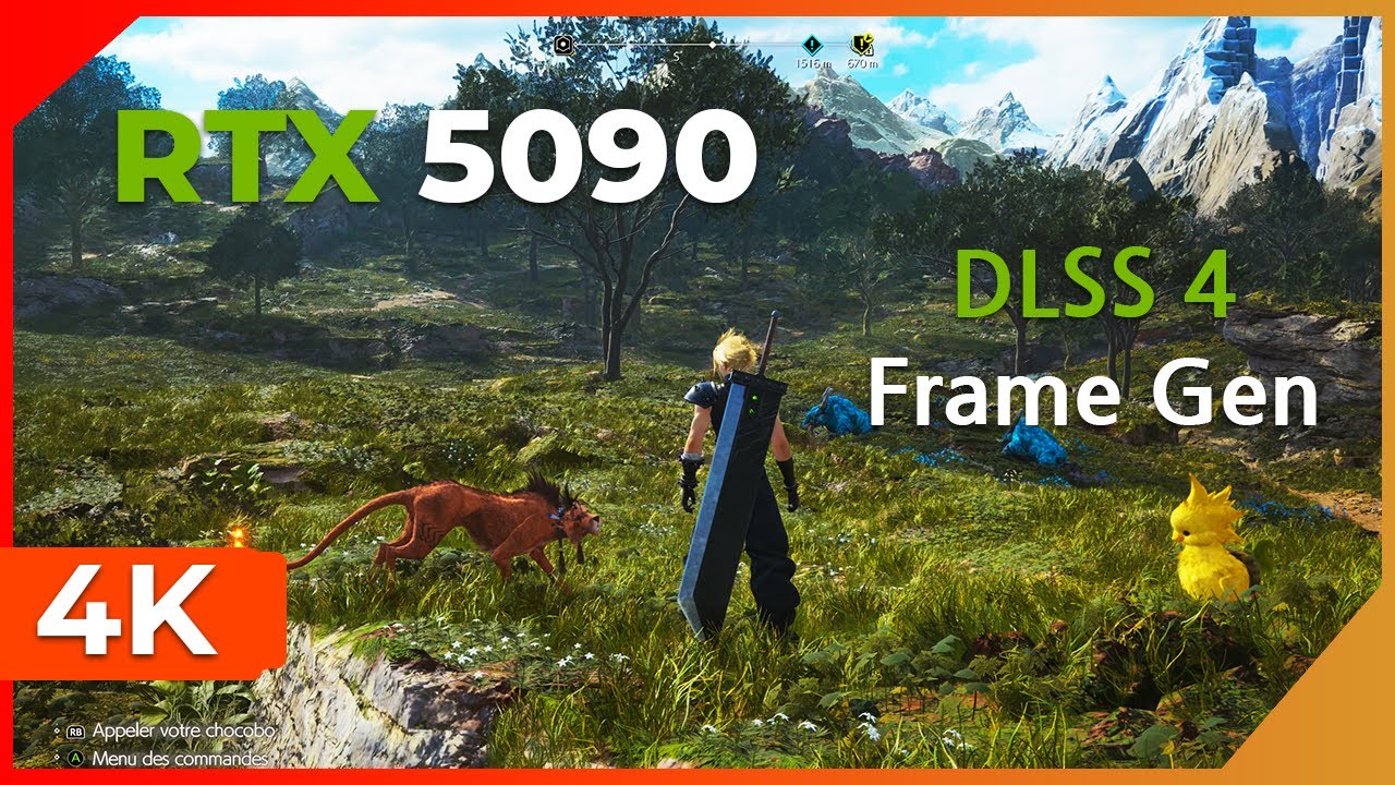 Final Fantasy VII Rebirth &ndash; RTX 5090 Benchmark | 4K DLSS + Frame Gen