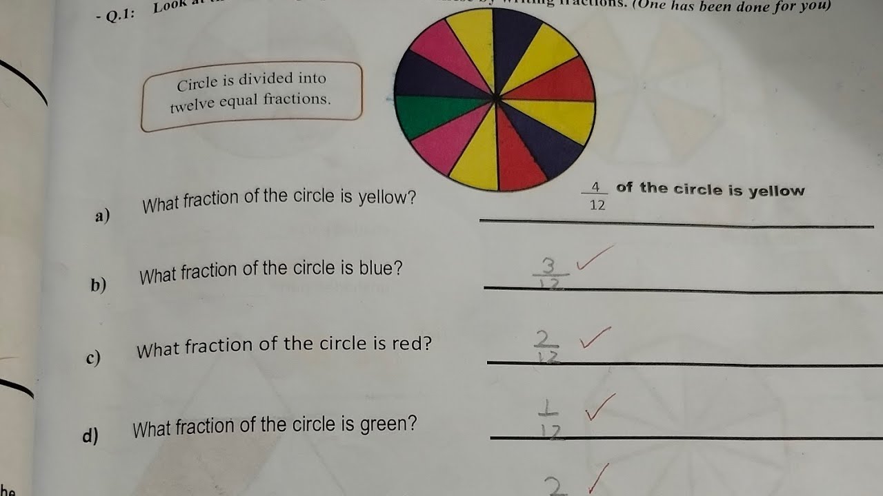 Fraction || solved exercises|| class 2 
