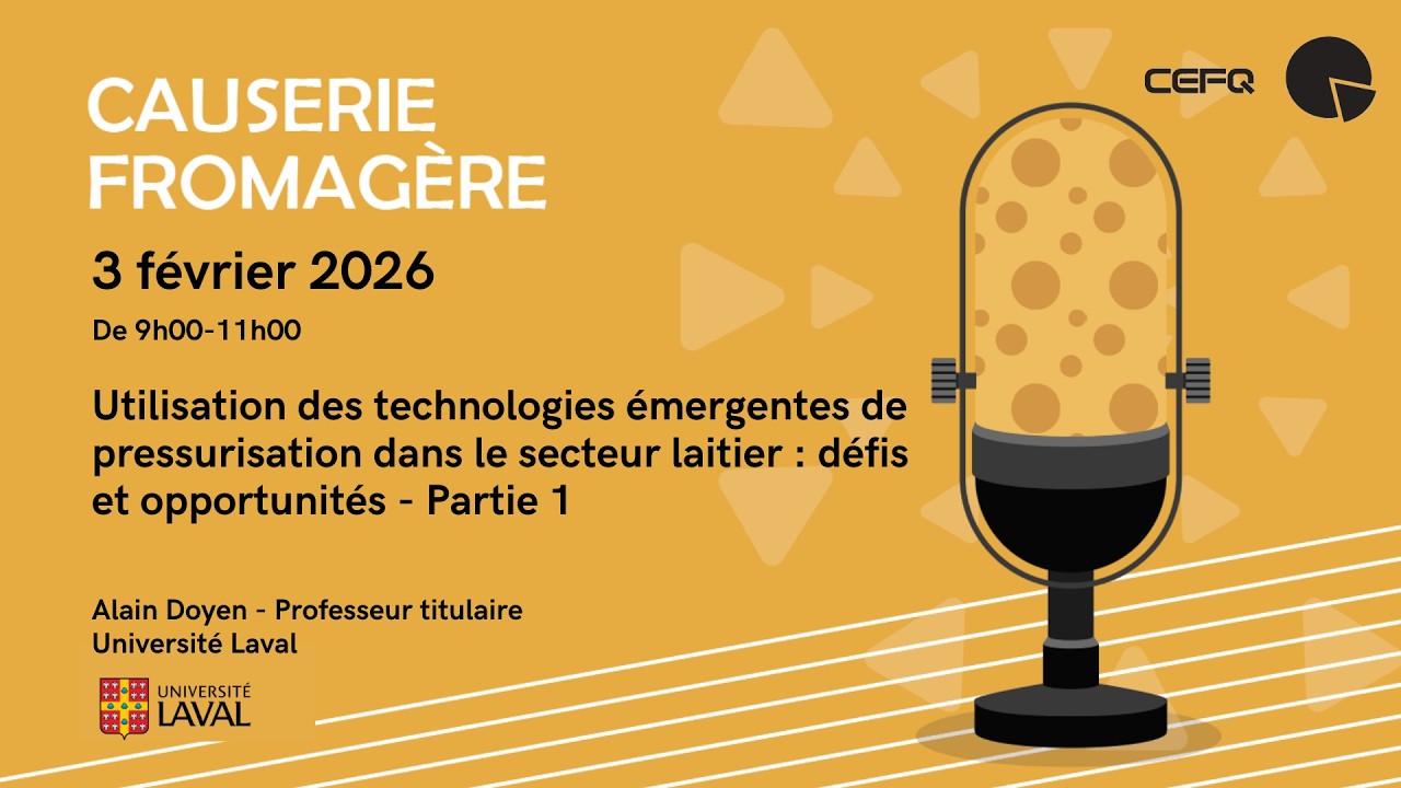 Utilisation des technologies émergentes de pressurisation dans le secteur laitier.