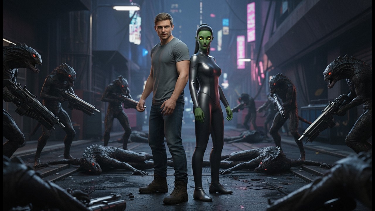 At 3AM, an Alien Woman Appeared in My Room — “Human… Will You Clean Me?”