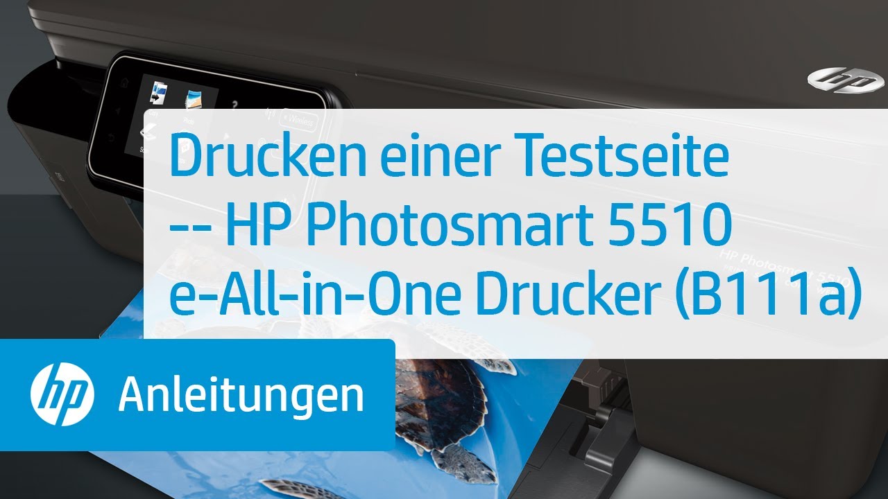 Drucken einer Testseite -- HP Photosmart 5510 e-All-in-One Drucker (B111a)
