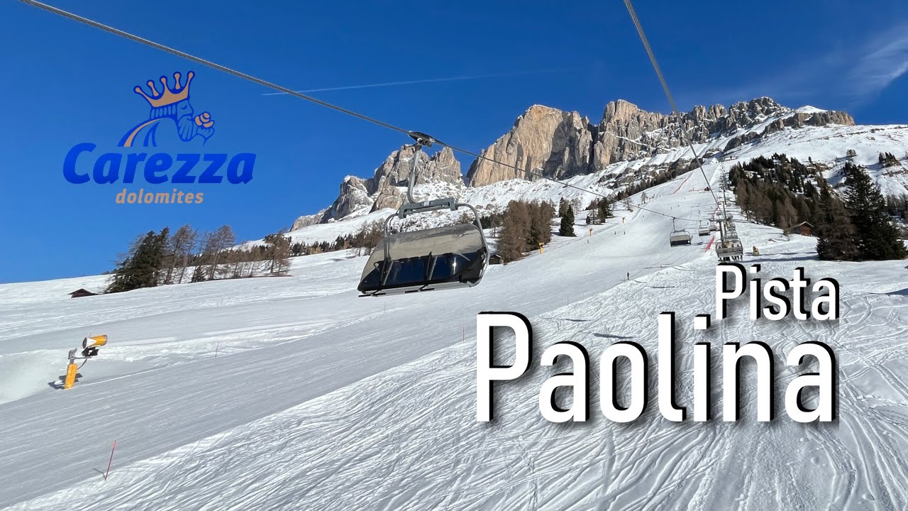 Pista Paolina: sciare al sole tra Catinaccio e Latemar #pistanera #carezzaski #dolomitisuperski
