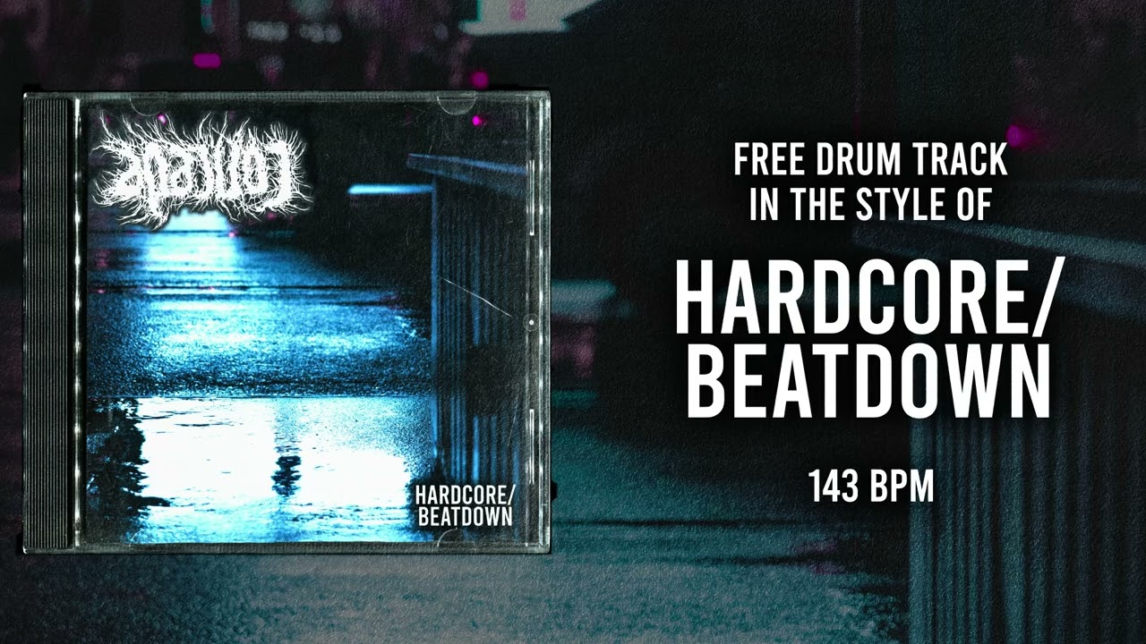 Free Drum Track In The Style Of Beatdown / Hardcore 143bpm