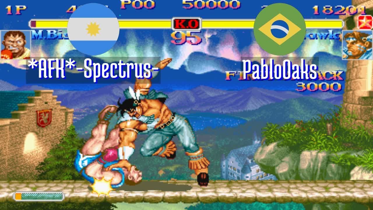 FT5 @ssf2xjr1: *AFK*-Spectrus- (AR) vs PabloOaks (BR) [Super SF II X ssf2x ssf2 Fightcade] Jan 14
