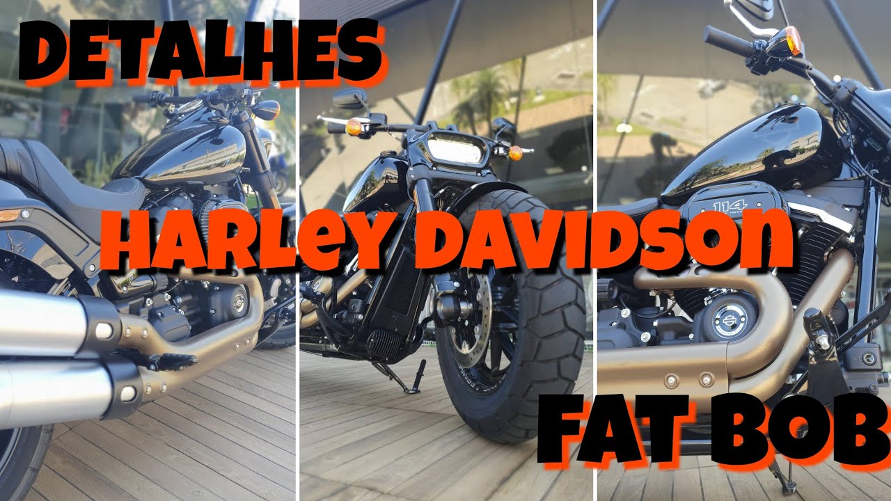 DETALHES E CUSTOMIZAÇÃO Harley Davidson Fat Bob - Teste Ride Avaliação #harleydavidson #fatbob