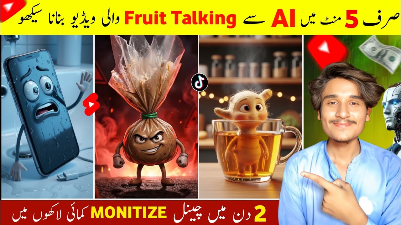 How to Make AI Talking Fruit Videos 🤯 | AI Se Talking Fruit Video Kaise Banaye