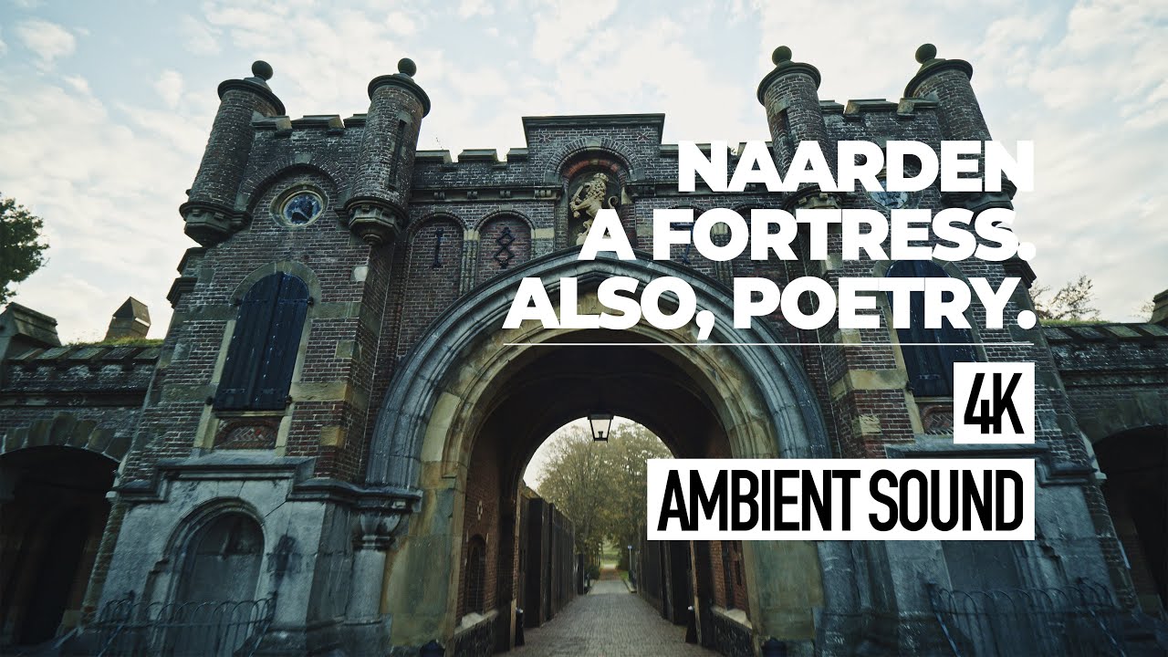 Naarden - wandelingen op de wal en poëzie op de muren/ A Dutch Fortress. Also, Poetry. | 4K Walk