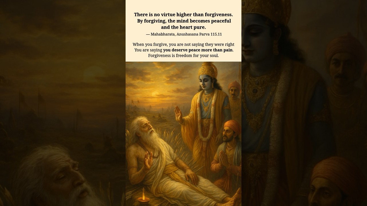 The Power of Forgiveness | Mahabharata Wisdom that Heals the Soul #shortsindia