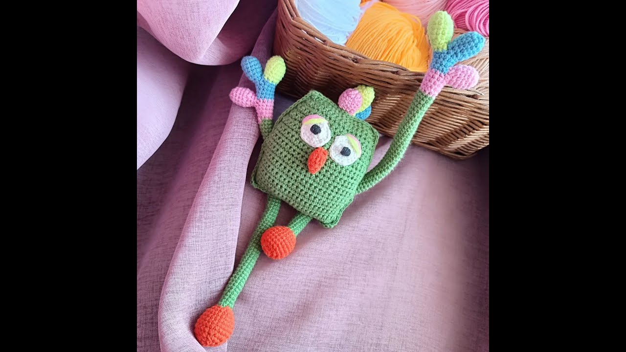 Crochet pattern Parrot Fidget toy kids, Stroller toy for newborn, Toddler gift, Christmas gift