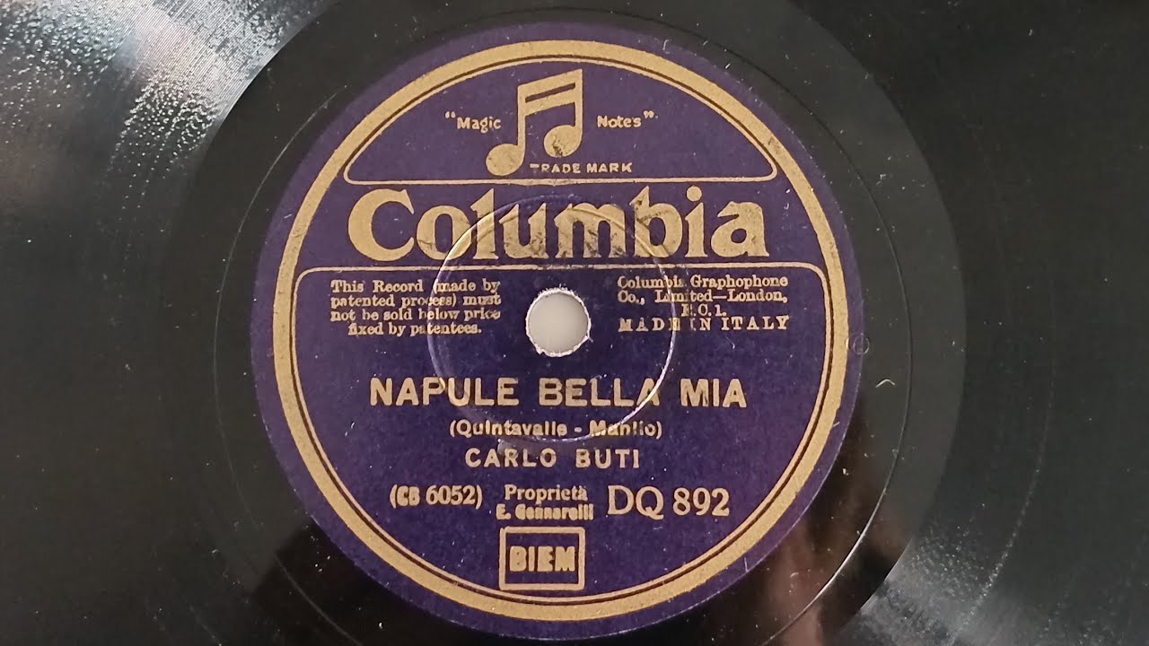 Carlo Buti - Napule Bella Mia 1934