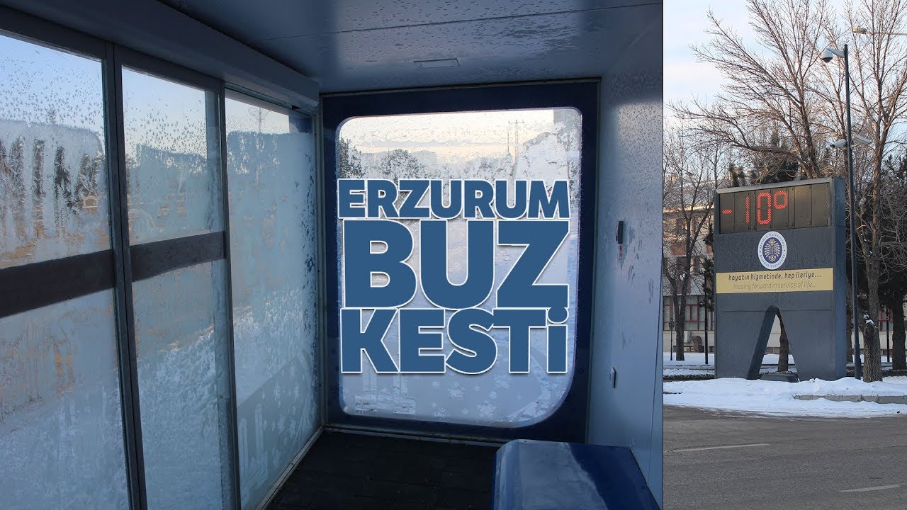 Erzurum’da Sibirya Soğukları Etkili Oluyor