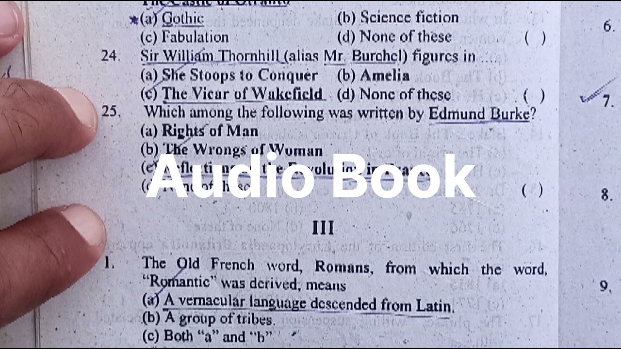 English Literature MCQs