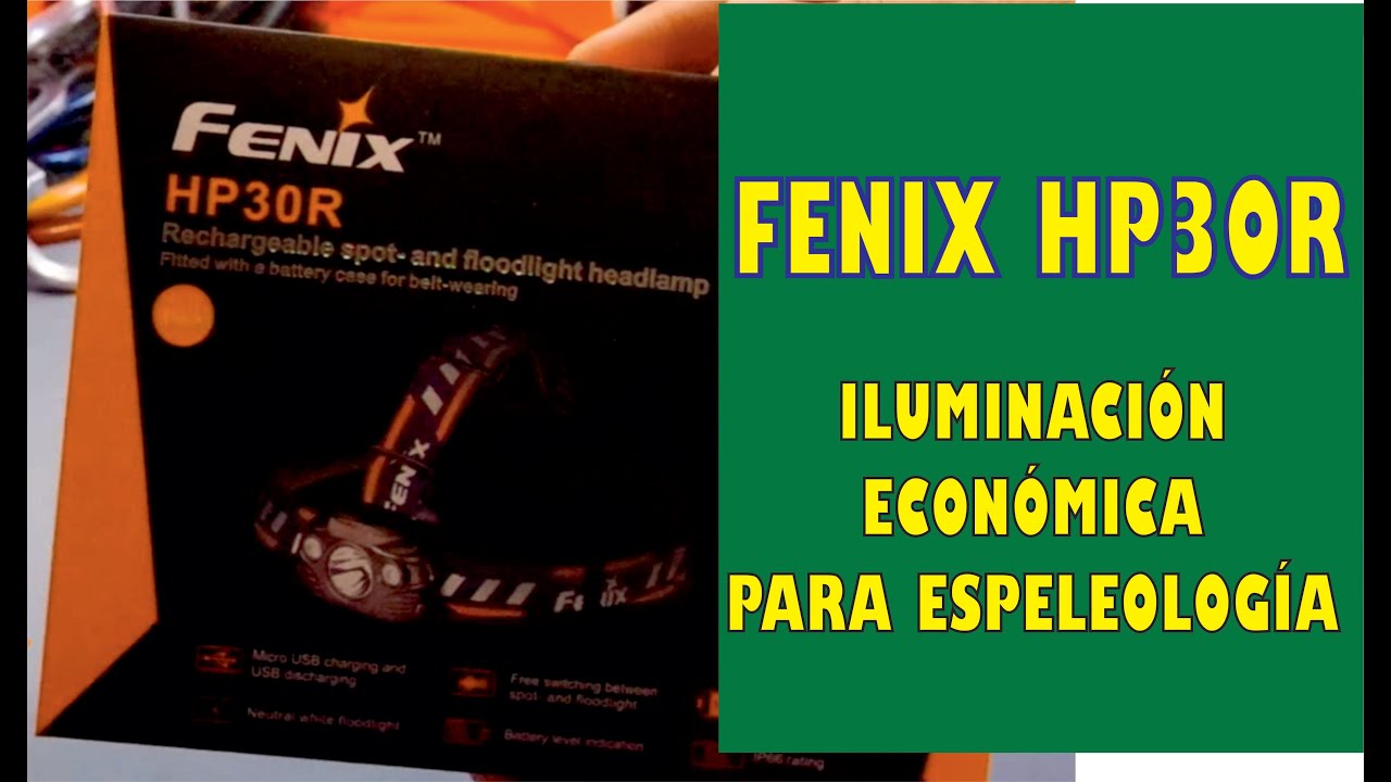 iluminación para espeleología económica FENIX HP30R