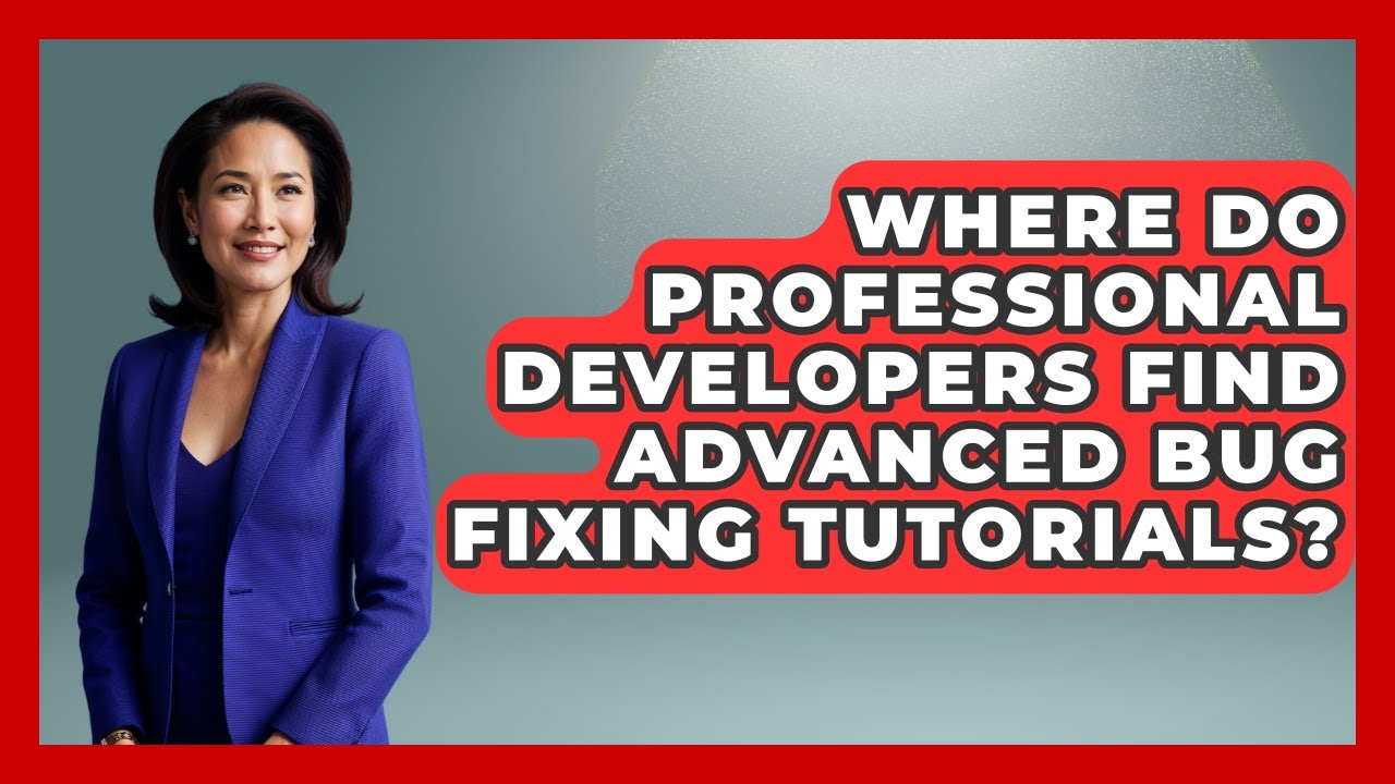 Where Do Professional Developers Find Advanced Bug Fixing Tutorials? - Learn To Troubleshoot