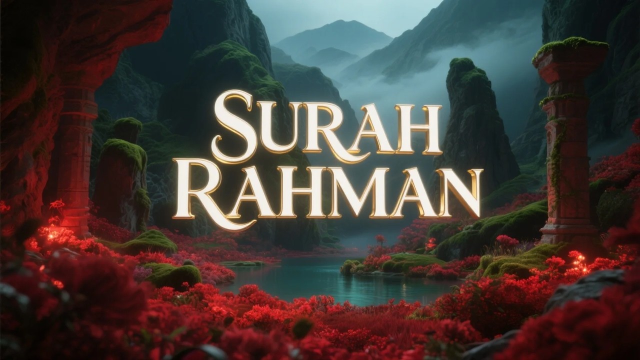 Surah Ar Rahman سورة الرحمن | تلاوة روحانية للاسترخاء والسلام قبل النوم | #قرآن_روحاني