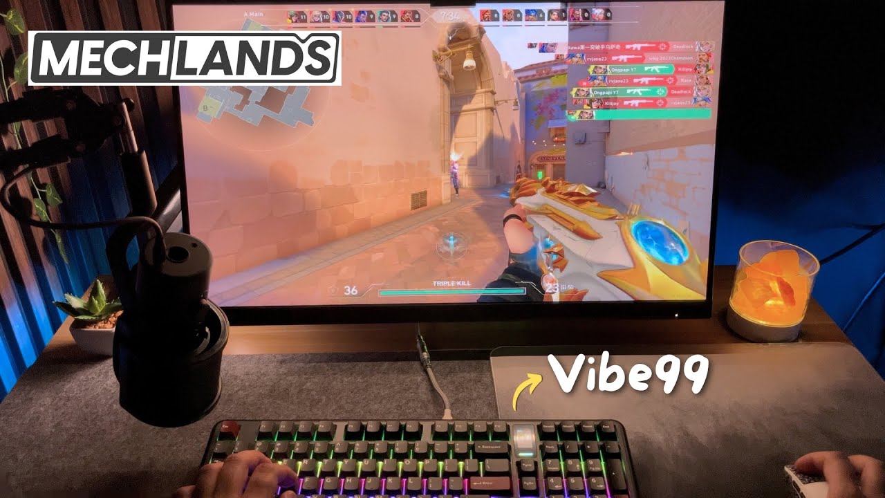 playing valorant with a creamy keyboard | Vibe99 by MechLands (ASMR)😴🎶