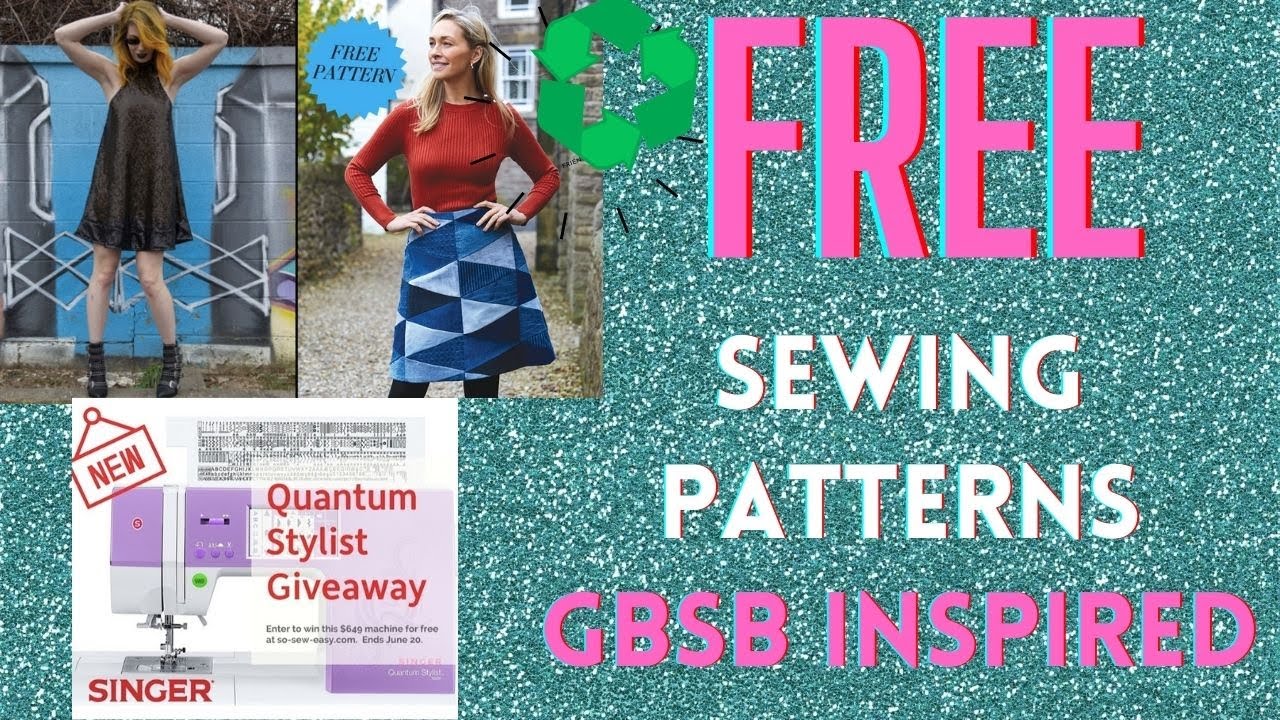 Great British Sewing Bee Inspired Free Patterns || Reduce Reuse Recycle Week